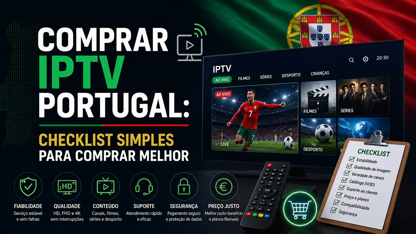 Comprar IPTV Portugal com planos e precos